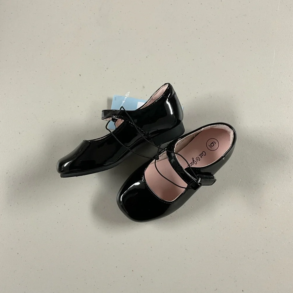 Glossy Black Dress Shoes for Kids Cat & Jack Mary Jane Shoe